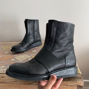 Coclico black leather boots - size 38 (7.5)